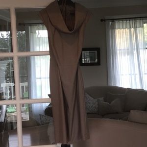 Antonio Melani mock neck dress in brown